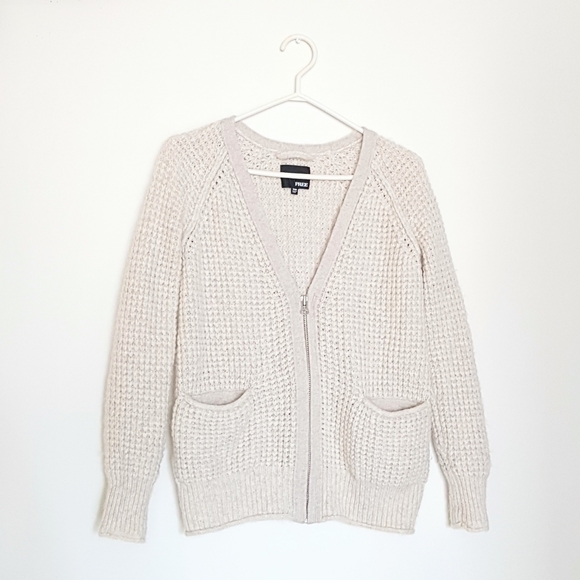 Wilfred Sweaters - Wilfred Free 70% Wool Chunky Knit Sweater Jacket